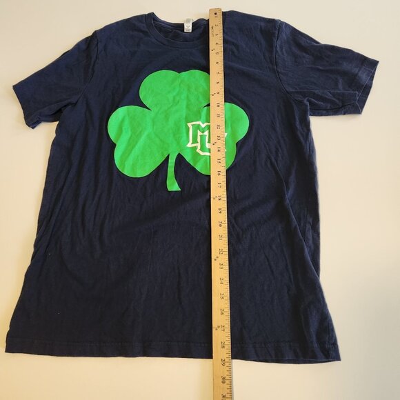 University Of Missouri T-Shirt Mizzou Clover‎ St. Patrick's Day Blue Mens XL - Picture 7 of 8